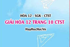 Giải Hóa 12 trang 10 Chân trời sáng tạo SGK